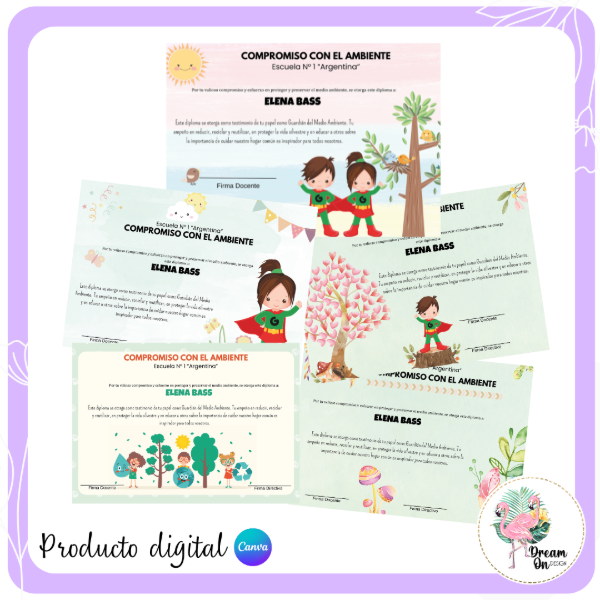 Producto - Diplomas Compromiso Ambiente