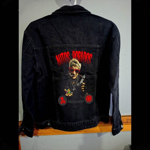 Producto - CAMPERA DE JEAN AUTOS ROBADOS REMEDIOS, BY DOCTOR ALVAREZ