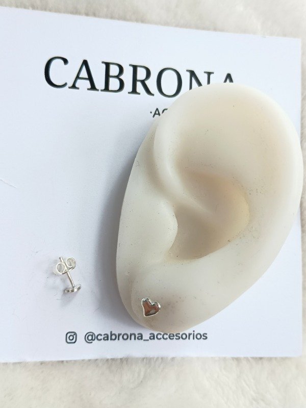 Producto - Aros Pasantes Mini Corazón