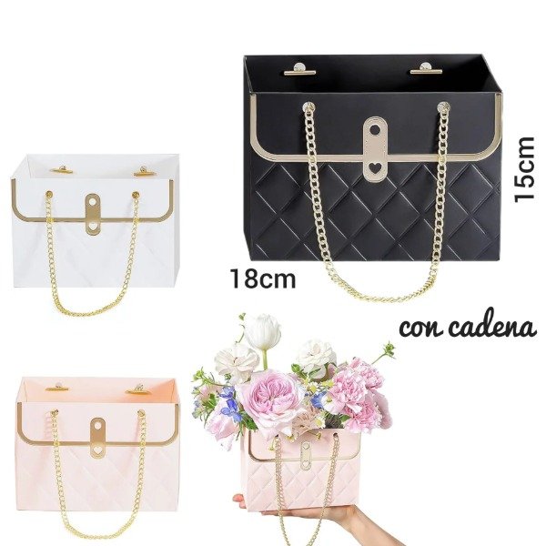 Producto - Bolsa Carterita 18x15cm con cadena paq x 4 unidades