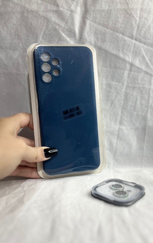 Producto - A13 silicona con felpa azul