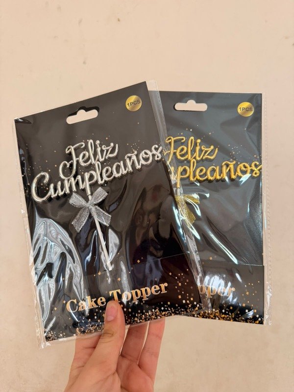 Producto - Topper feliz cumpleaños - varios modelos - 0