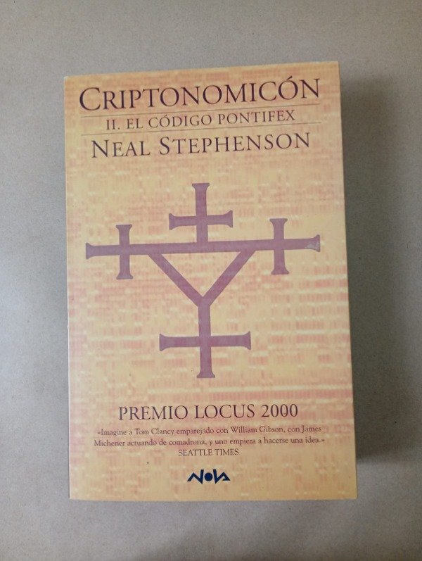 Producto - Criptonomicón II EL código Pontifex - Neal Stephenson - Nova 2002
