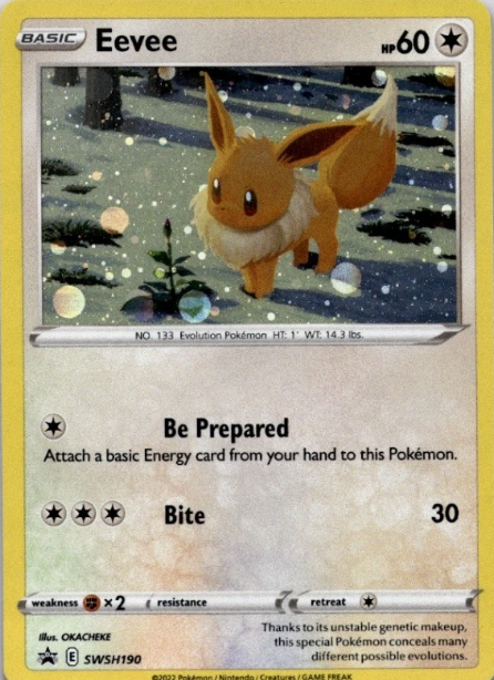 Producto - Eevee SWSH190 - Sword and Shield Promo Holo Cosmos
