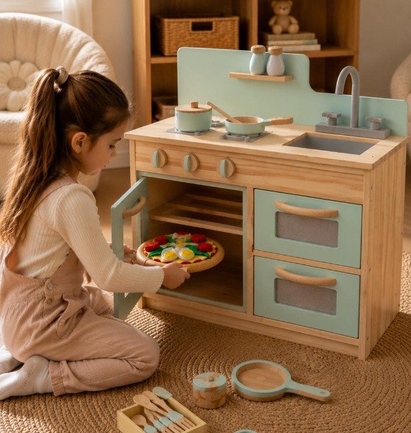 Producto - COCINITA CON BACHA DE MADERA (Amay)  /Consultá stock al : +54 3516870360
