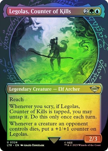 Producto - Legolas, Counter of Kills Showcase Foil  The Lord of the Rings