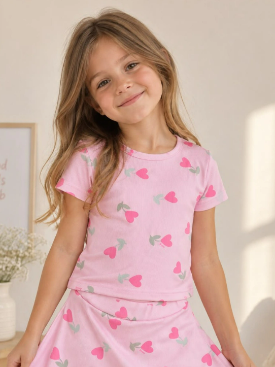 Producto - Remera flor corazón - 0