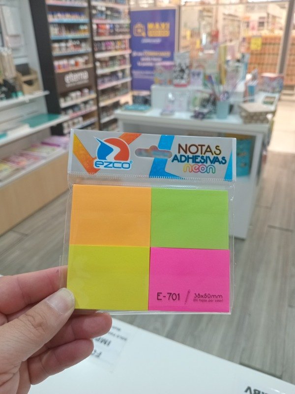 Producto - Notas adhesivas neon ezco