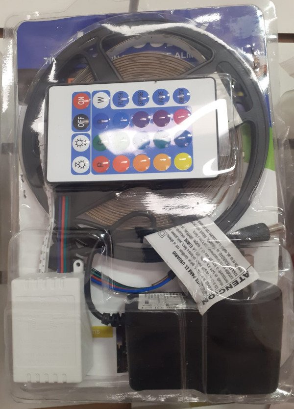 Producto - Tira Led 5050 Rgb 5 Mts Transf Control Remoto