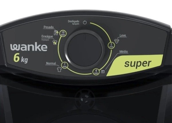 Producto - LAVARROPAS SEMIAUTOMÁTICO SUPER 6 KG COLOR NEGRO WANKE - 3