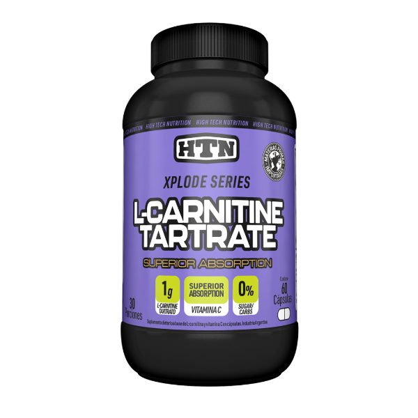 Producto - L Carnitina Tartrate + Vitamina C 60 Caps Htn