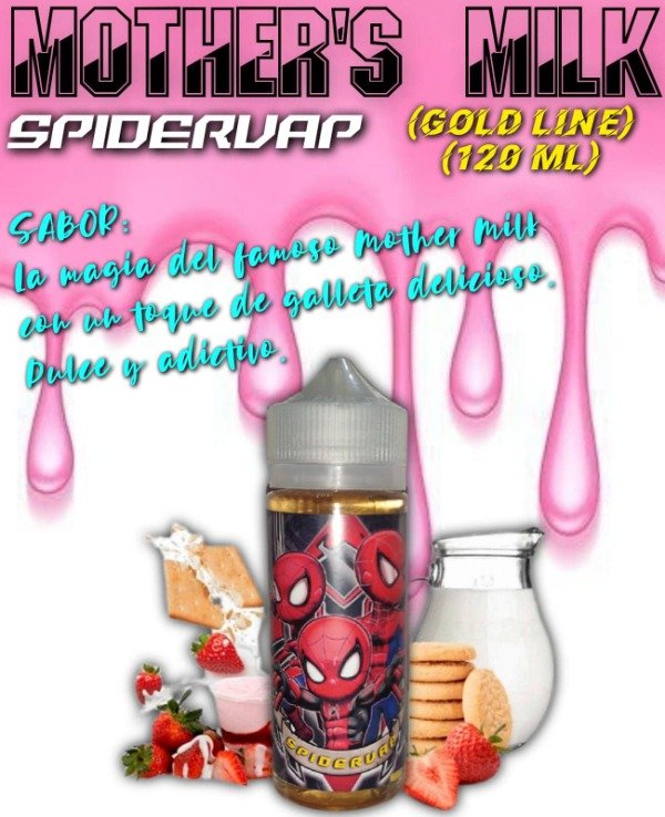 Producto - LIQUIDOS SPIDER VAP (Gold Line) 120ml MOTHER'S MILK