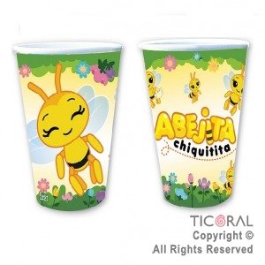 Producto - VASO POLIPAPEL ABEJITA X8