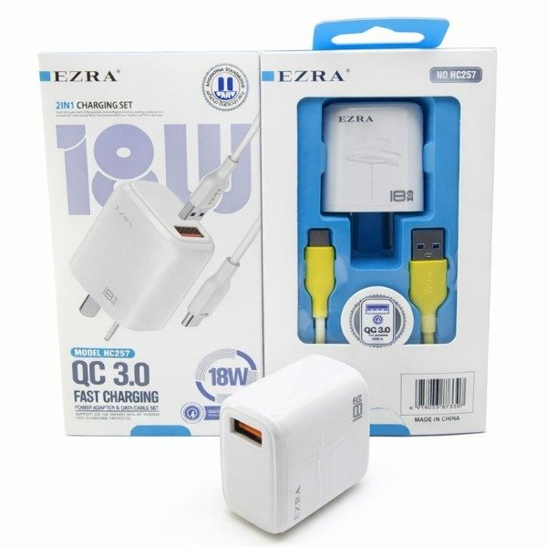 Producto - Cargador 2in1 QC 3.0 Carga de 18W USB-TPC (HC257)