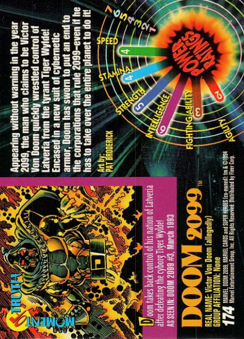 Producto - 1994 Fleer Marvel Universe  #174 - Doom 2099 SH - 1