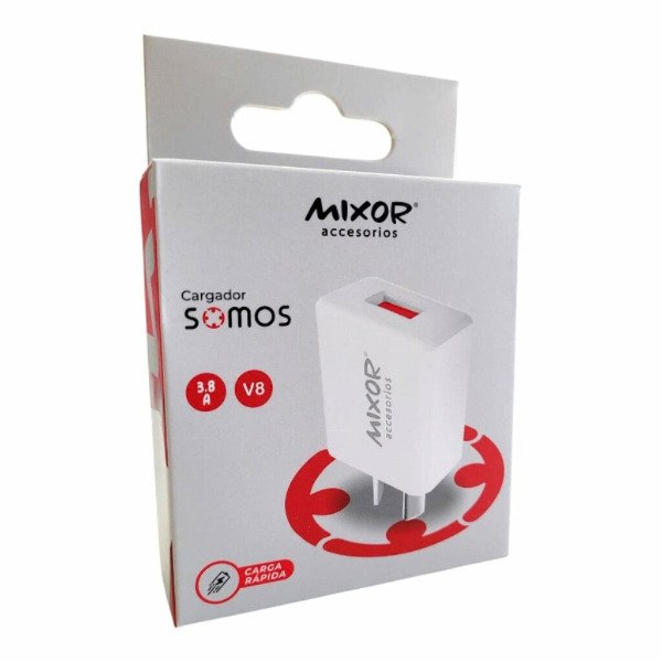 Producto - CARGADOR 3.8A MIXOR + CABLE V8 ó USBC