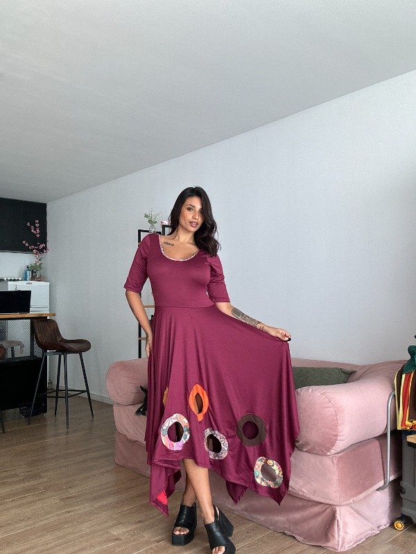 Producto - vestido GUINDA
