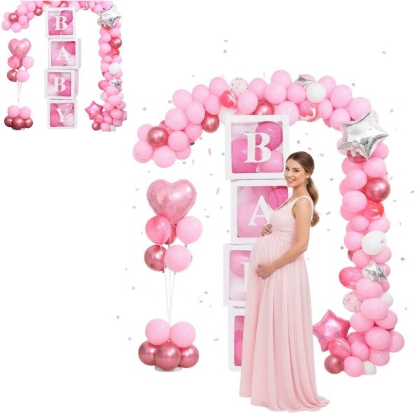 Producto - Kit Caja Porta Globos de Decoración Baby (#)
