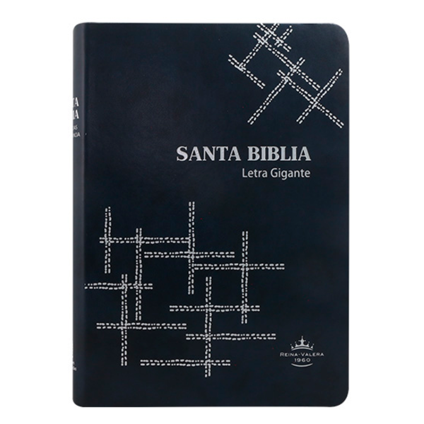 Producto - Biblia Reina Valera 1960 Letra Gigante Imitación Piel Azul Marino