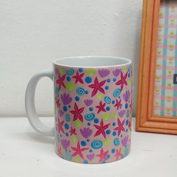 Producto - TAZA BAJO EL MAR CARACOLES