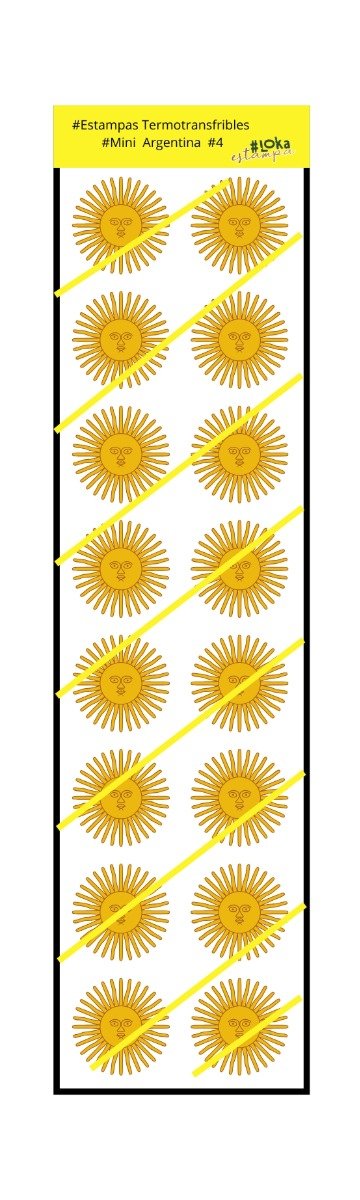 Producto - Termotransferible Mini 5x19cm Argentina #4