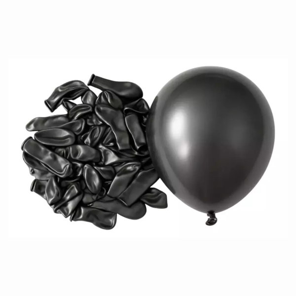 Producto - Globo chrome 12" x50un color negro