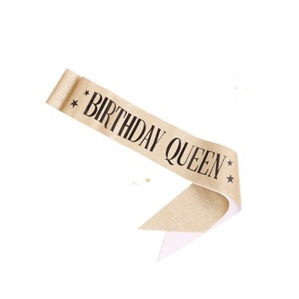 Producto - BANDA DORADA BIRTHDAY QUEEN
