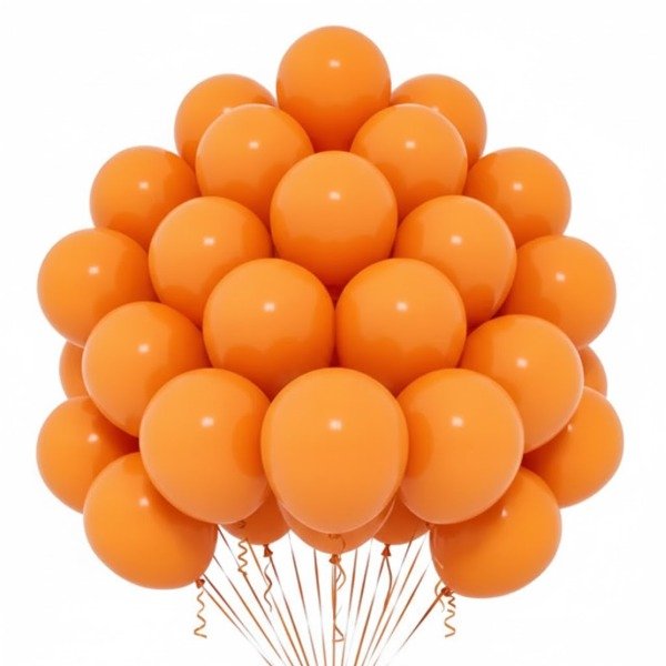 Producto - 25 Globos Perlados Naranja 12 Pulgadas
