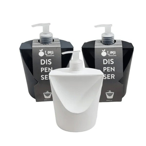 Producto - DISPENSER DE DETERGENTE / JABÓN + ESPONJA LIMA - 0
