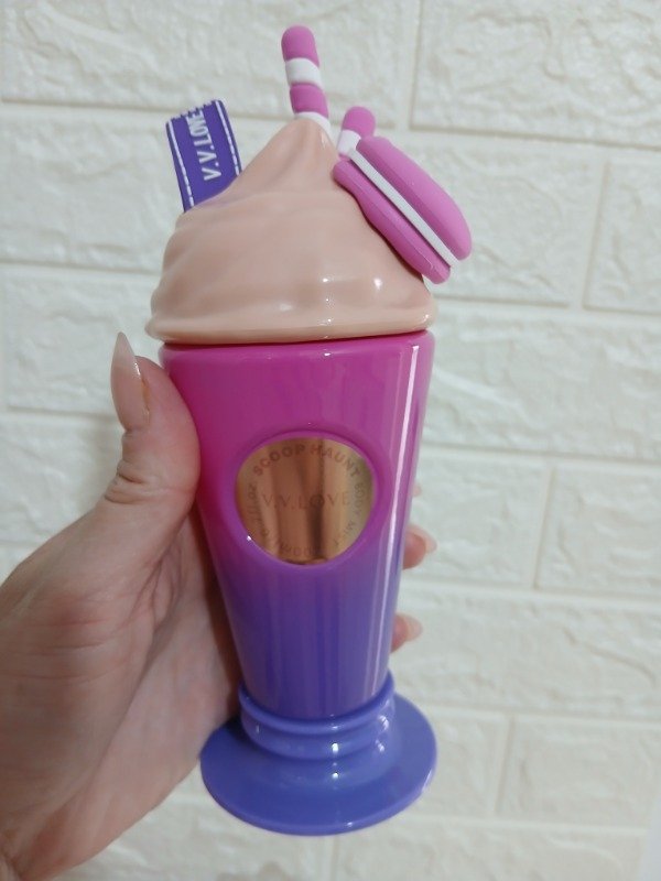 Producto - Body Mist Scoop Haunt V.V.LOVE - Diseño de Malteada/Frappé (Rosa y Violeta) - 2