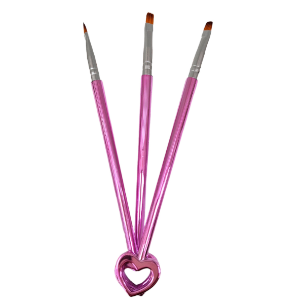 Producto - AF-2272 PINCEL MANICURA CORAZON X3PCS. /12