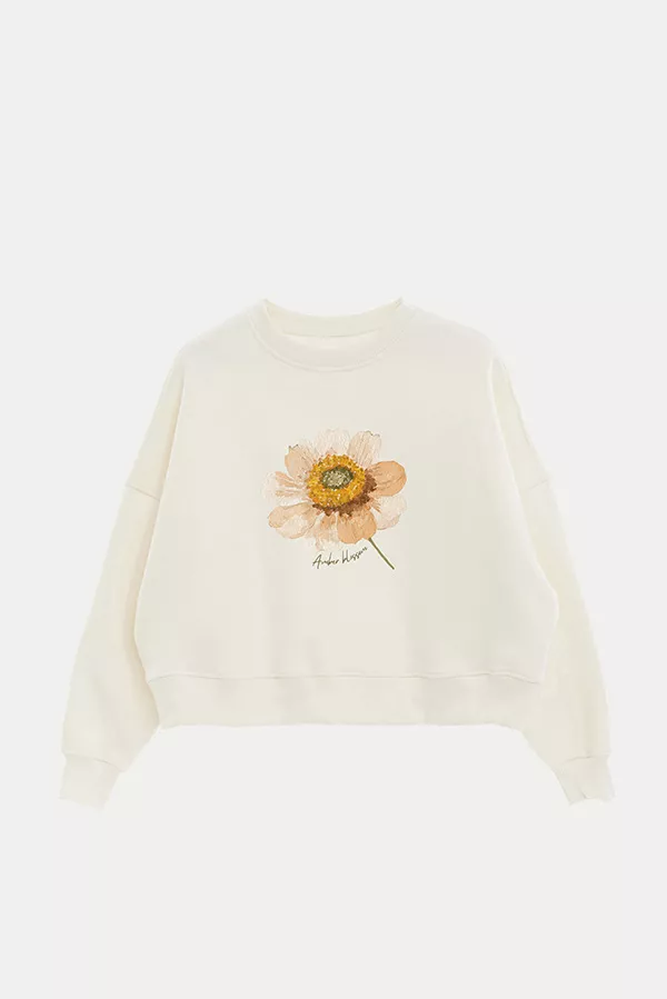 Producto - BUZO CROP ESTAMPADO AMBER BLOSSOM Natural M - 0