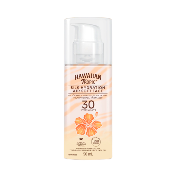 Producto - HAWAIIAN TROPIC PROTECTOR SOLAR SILK HYDRAT AIR SOFT FACIAL SPF30 X50ML