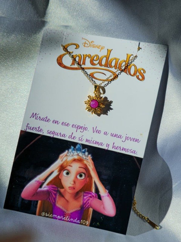 Producto - Collar giratorio Rapunzel sol