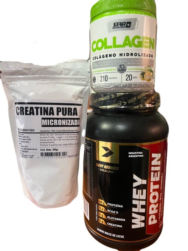 Producto - Combo Creatina proteína y colageno