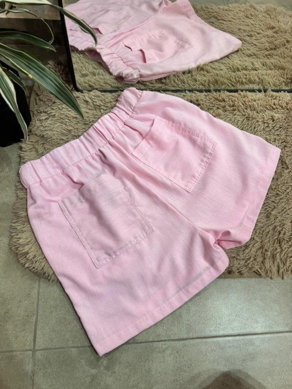 Producto - SHORT LINO ROSA