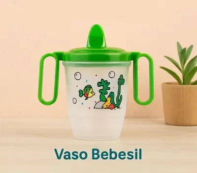 Producto - Vaso Bebesil C/Asa 2104 (Colores Surtidos)