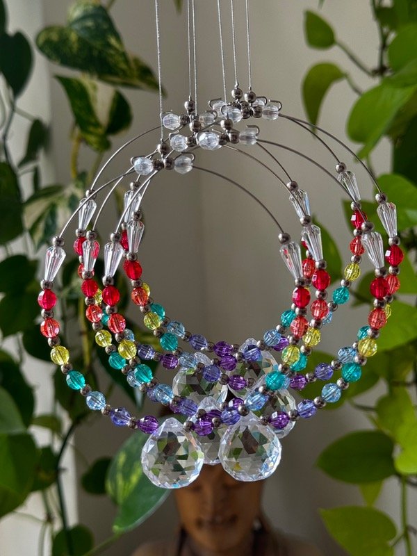 Producto - Juego x 6 atrapasoles en aro 7 chakras