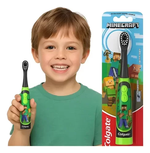 Producto - Cepillo Eléctrico Infantil Extra Suave "Minecraft" - Colgate Importado