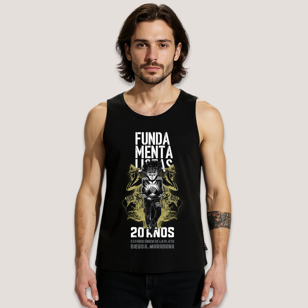 Producto - Musculosa Los Fundamentalistas La Plata 2025 Fecha