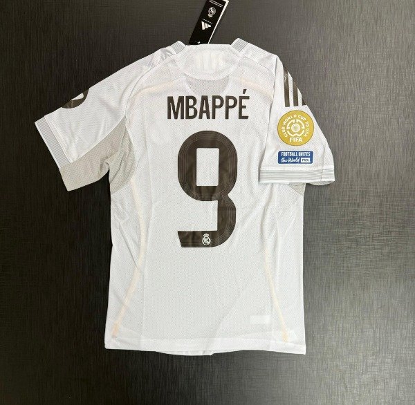 Producto - Camiseta Real Madrid Titular HEATRDRY Mundial de Clubes 2025 Mbappe IMPORTADA