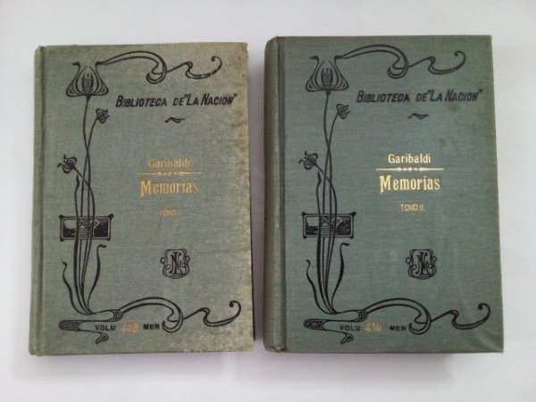 Producto - Memorias - Giuseppe Garibaldi - La Nación 1910 - Tapa dura 2 vols