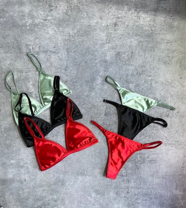 Producto - Bikini triángulo satén