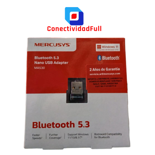 Producto - Adaptador Bluetooth 5.3 Mercusys. ConectividadFull