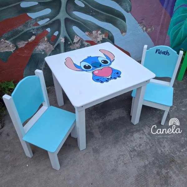 Producto - Mesas tapa fija + 2 sillas - 11