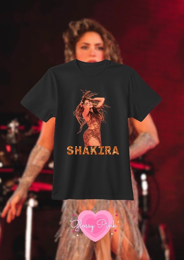 Producto - Remera Shakira Tour - VINILO TEXTIL GLITTER