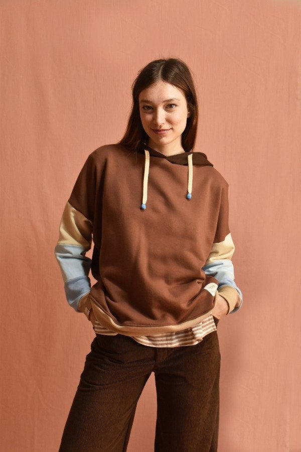 Producto - Buzo Primavera - Choco + Celestes