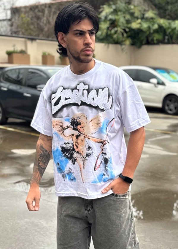 Producto - Remera Mixed Emotion Angelito Blanca - 1