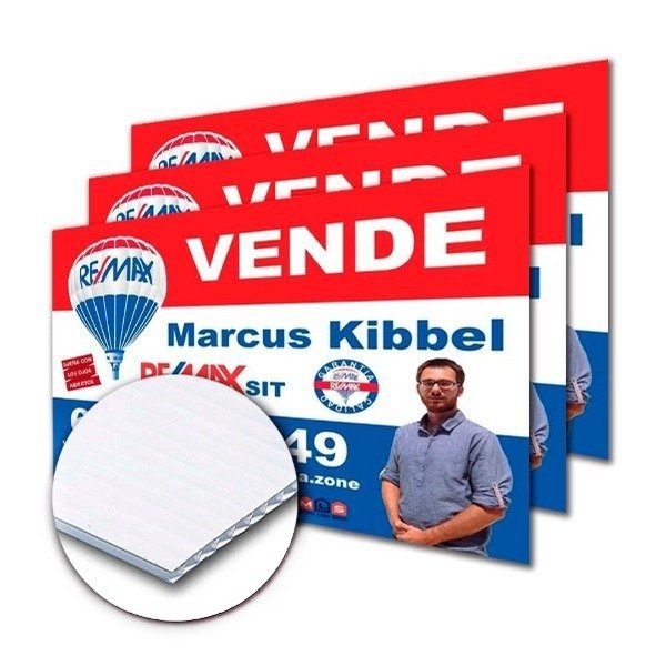 Producto - CARTEL DE PLÁSTICO CORRUGADO + VINILO FULL COLOR HD (INMOBILIARIAS, OBRAS, ETC.)