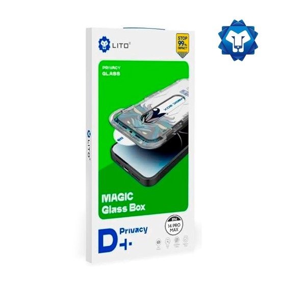 Producto - Vidrio Templado Anti Espia iPhone 14 Pro Pro D+ Magic Box Con Aplicador